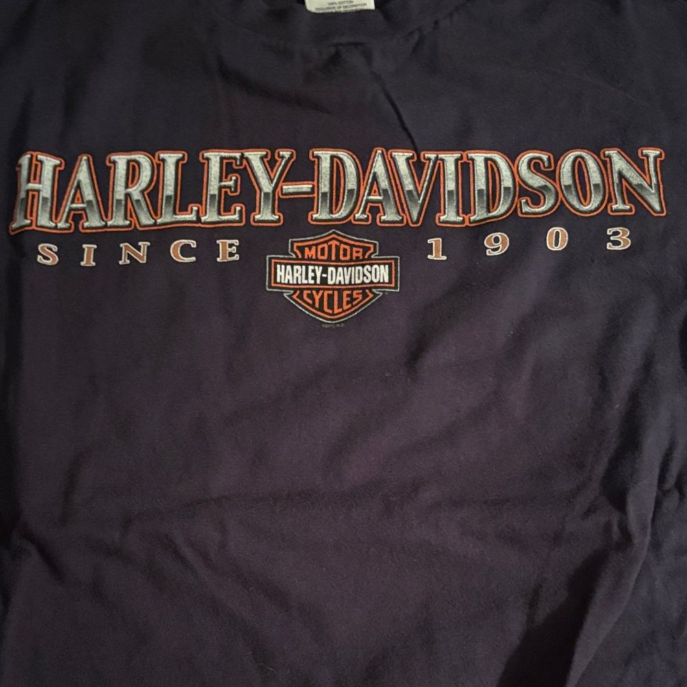 Harley-Davidson Dark Navy Tee with Classic Logo Twin Cities Minneapolis St Paul
